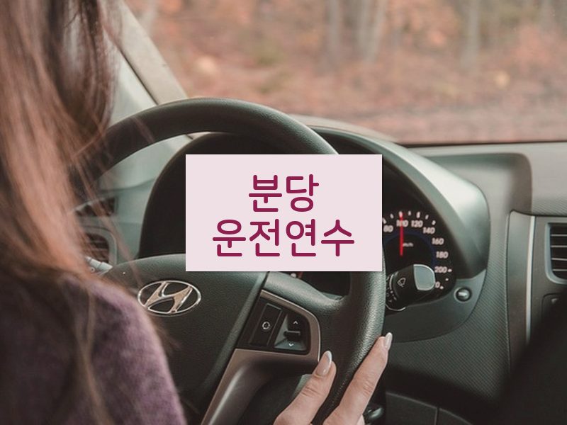 분당운전연수 후기
