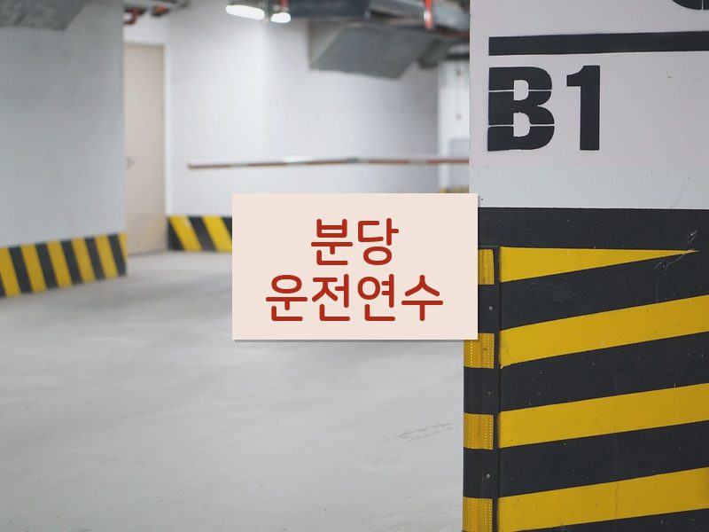 분당운전연수 후기