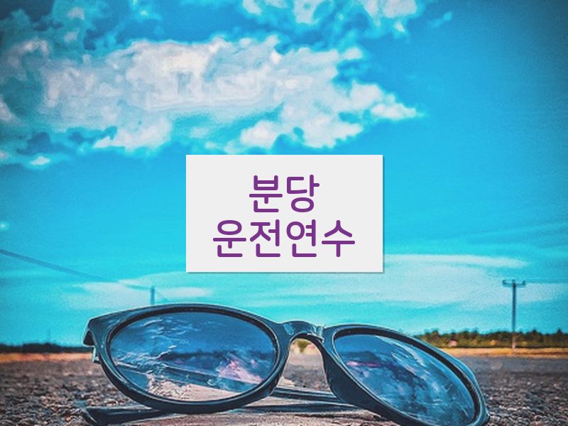 분당운전연수 후기