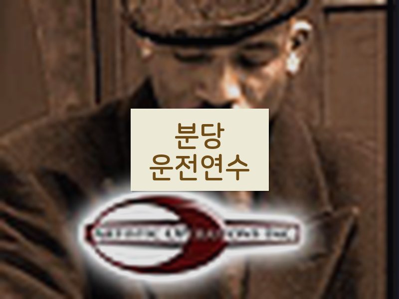 분당운전연수 후기