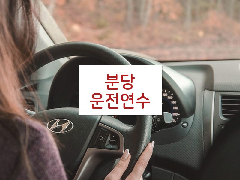 분당운전연수 후기