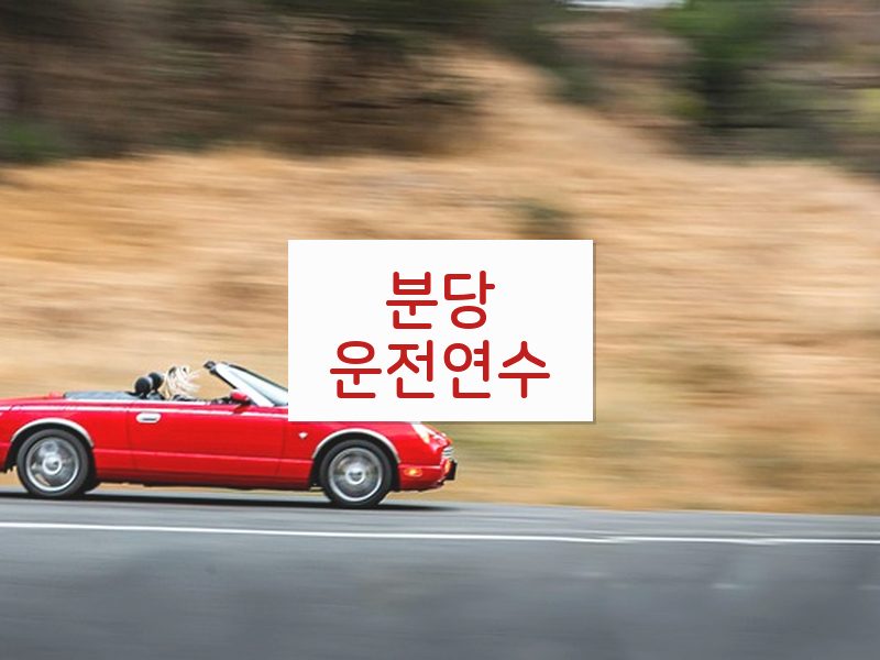 분당운전연수 후기