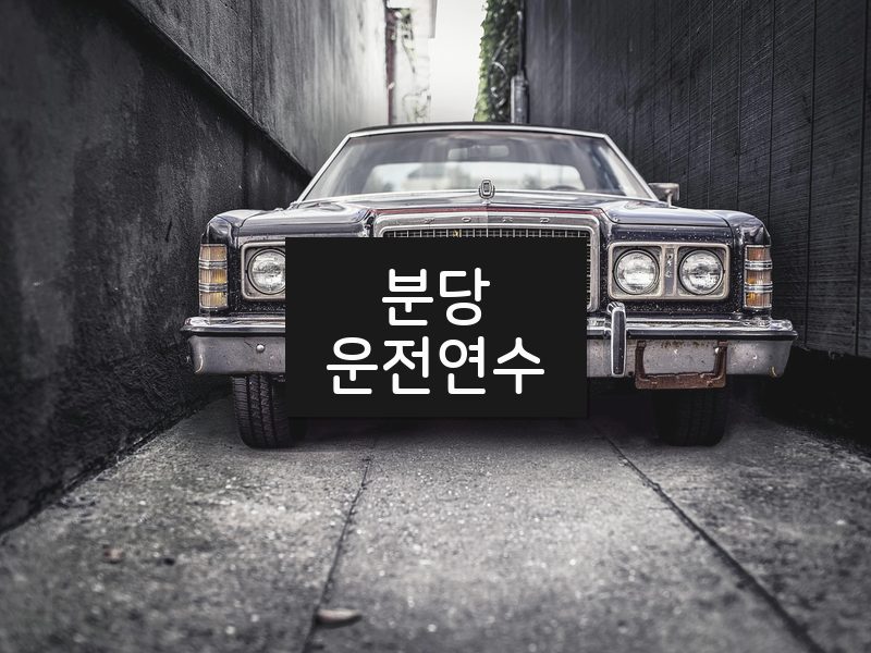 분당운전연수 후기