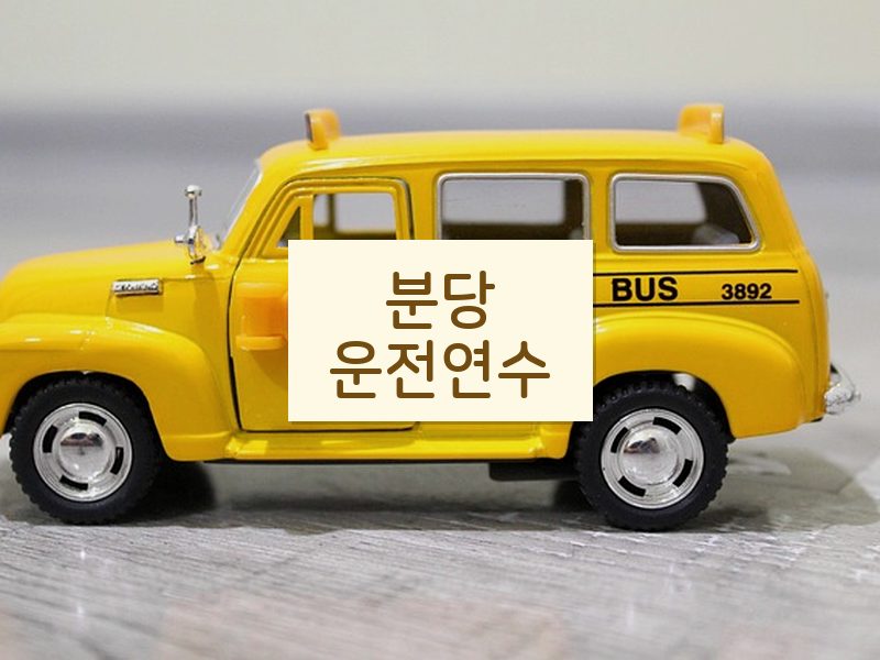 분당운전연수 후기