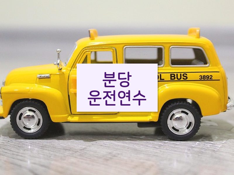 분당운전연수 후기