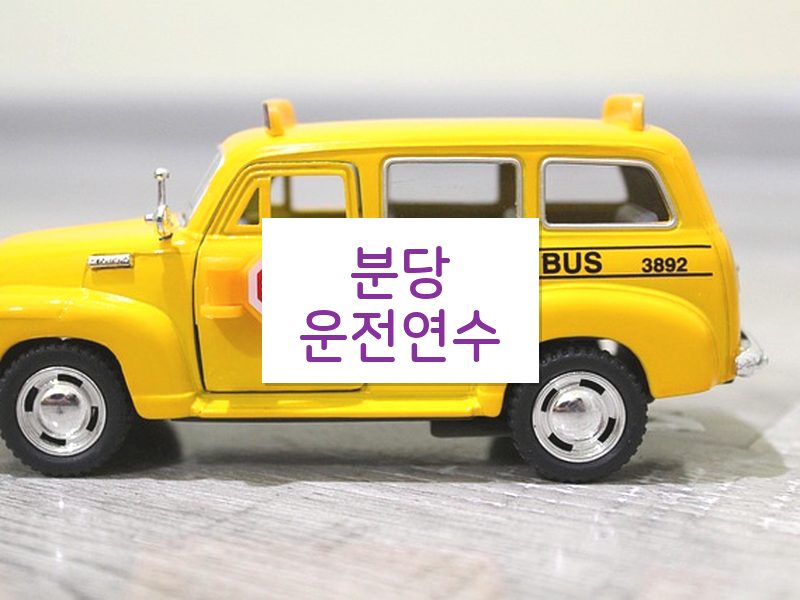 분당운전연수 후기