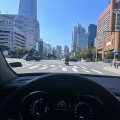 긴장한 고속도로 합류했어요